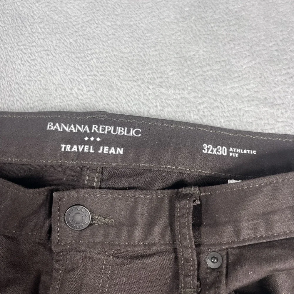 Banana Republic Travel Jean Athletic Fit Jeans Mens Size‎ 32x28* Brown